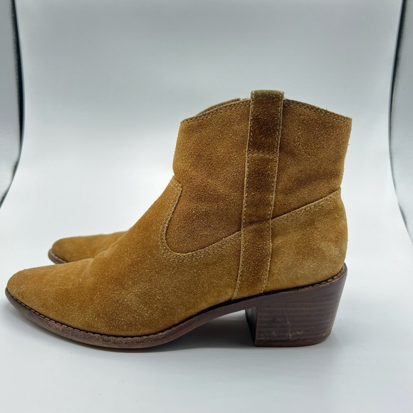 Madewell Sz 6.5 The Hailie Equestrian Brown Suede Boot Western Boho - Picture 5 of 16